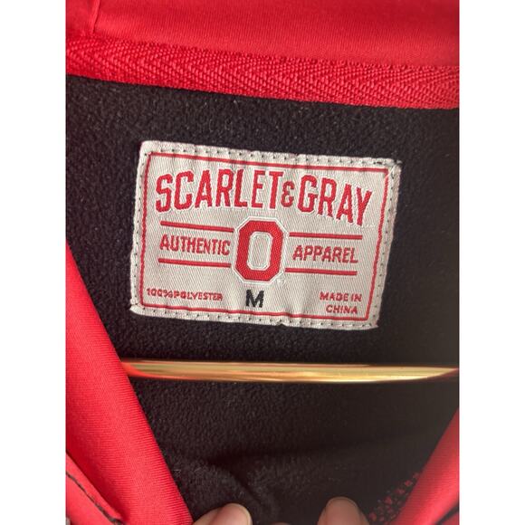 Ohio State Hoodie Mens Medium Gray Varsity Authentic Apparel Buckeyes Sweatshirt - Picture 2 of 3